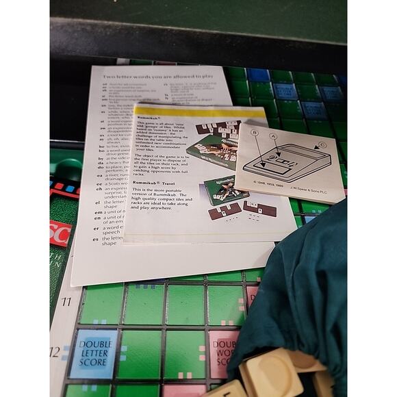 Vintage Spears Scrabble Deluxe Game With Turntable & Electronic Timer WORKS - Picture 5 of 7